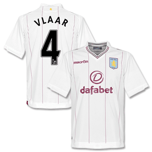 Macron Aston Villa Away Vlaar Shirt 2014 2015