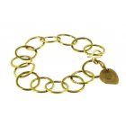 Made Brass Ring Linked Bracelet