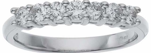 9ct White Gold 7 Stone Eternity