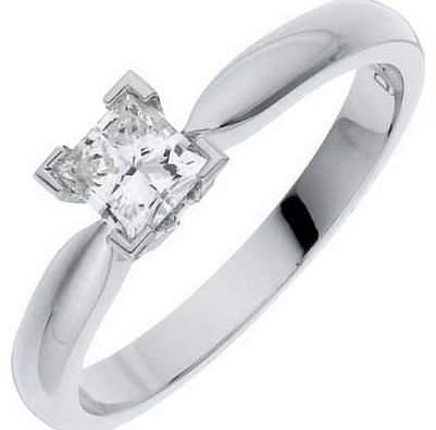 Made For You White Gold 50pt Diamond Ring - Size S