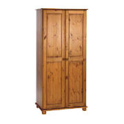 2 Door Wardrobe, Antique Pine