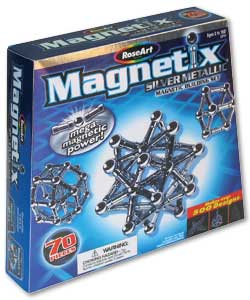 70 Piece Metallic Silver Building Set