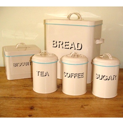 Bread Bin Set Cream or Pink