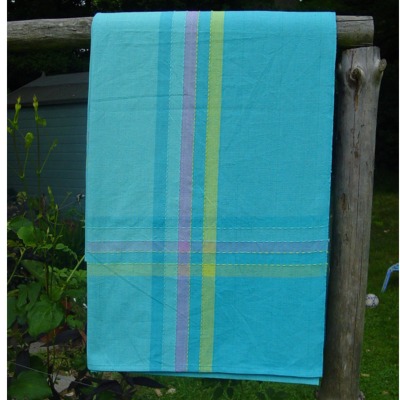 Cotton Table Cloth BLUE Fair Trade