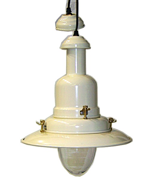 Cream Fishermans Pendant Light - 40watt