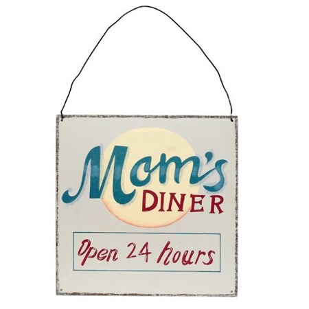 Moms DINER Metal Sign