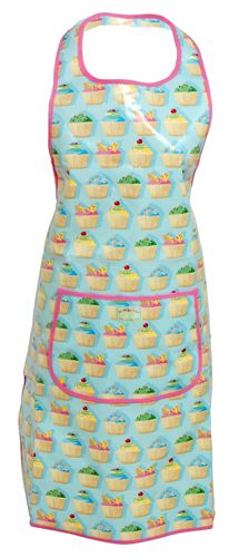 Wipe Clean Kitchen Apron Tea Cake design