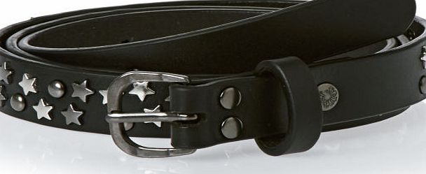 Maison Scotch Womens Maison Scotch Star Leather Belt Leather