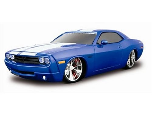 Maisto Radio Remote Controlled Dodge Challenger Concept (Pro Rodz) (1:24 scale) in Blue