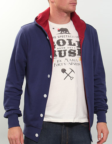 Button up Hoody - Blue