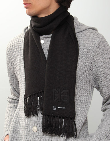 Flag Scarf - Black