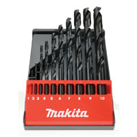 Makita 10 Pc Hss Groundpoint - Plastc Case