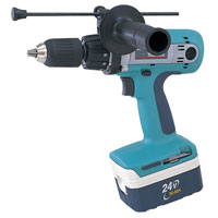 Makita Bdf460Saj 24v Cordless Marathon Drill Driver   2 Batteries