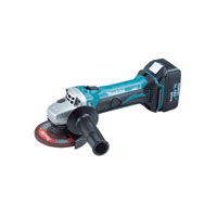 Makita Bga452Rfe 18v Cordless Angle Grinder 115mm / 4.5andquot Disc   2 Lithium Ion Batteries 3Ah