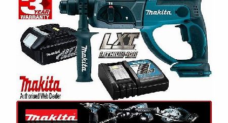 Makita Cordless LXT 18V Li-Ion BHR202 BL1830 DC18RC SDS Drill Battery amp; Charger