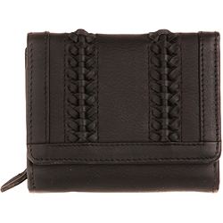 Mala Leather Luna Tri Fold Leather Purse