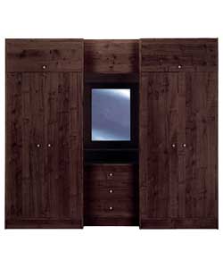 4 Door Large Fitment Wardrobe - Wenge