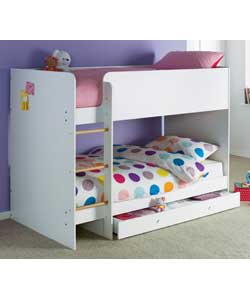 Malibu Bunk Bed Frame - White