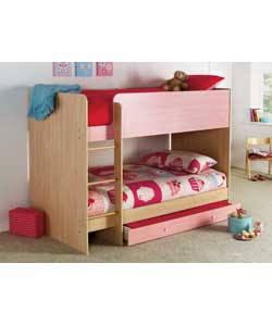 Malibu Rose Bunk Bed with Trizone Mattress