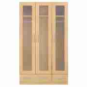 Malmo Triple Wardrobe, Maple