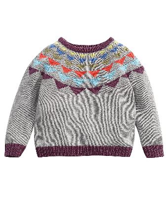 MAMAS AND PAPAS Mamas Papas Patterned Neck Jumper