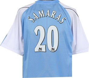 Reebok 06-07 Man City home (Samaras 20)