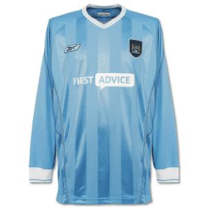 Reebok Man City home L/S 03-04