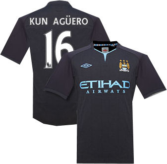 Man City Umbro 2011-12 Manchester City Umbro 3rd Shirt (Kun