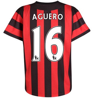 Man City Umbro 2011-12 Manchester City Umbro Away Shirt (Aguero