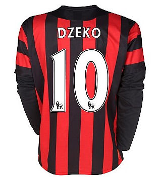 Umbro 2011-12 Manchester City Umbro L/S Away (Dzeko 10)