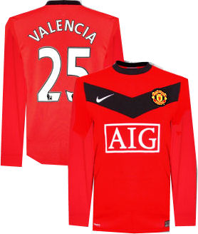 Nike 09-10 Man Utd L/S home (Valencia 25)