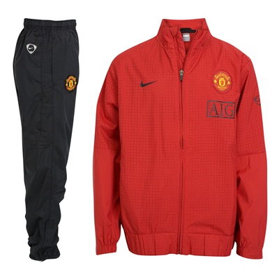 Nike 09-10 Man Utd Woven Tracksuit (Red) - Kids