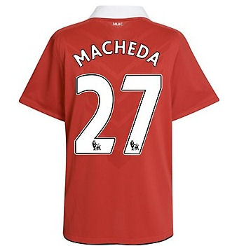 Man Utd Nike 2010-11 Man Utd Nike Home Shirt (Macheda 27)