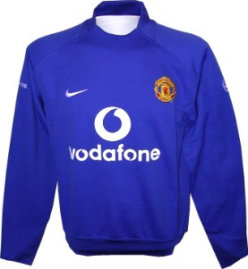 Nike Man Utd L/S Thermal Top - Royal Blue 05/06