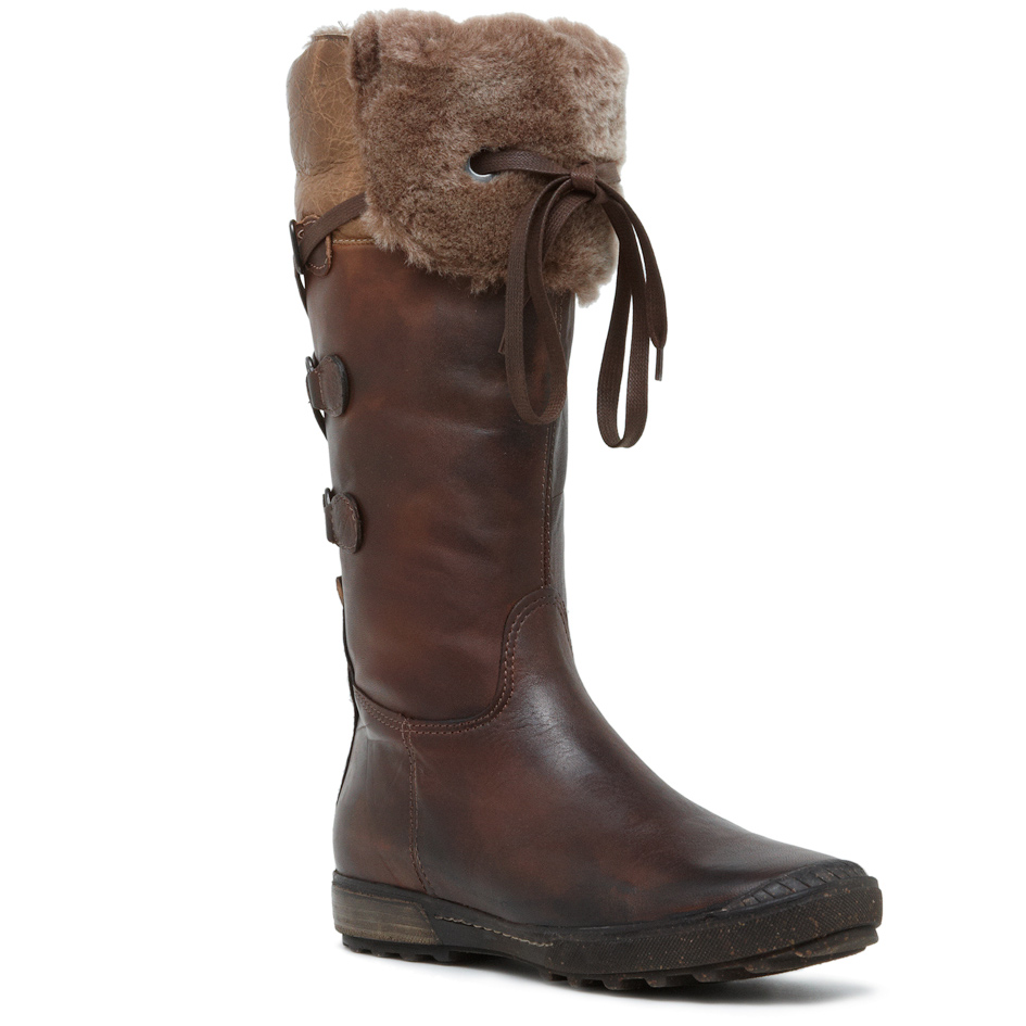 Manas Laced Fur Trim Boot 82187