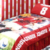 Manchester United Rooney Single Duvet and Pillowcase.