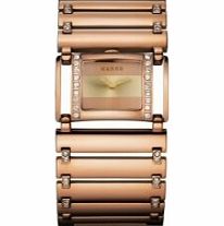 Mango Ladies Polished Rose Gold Watch