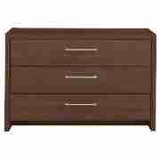 Manhattan 3 Drawer Chest, Walnut Effect