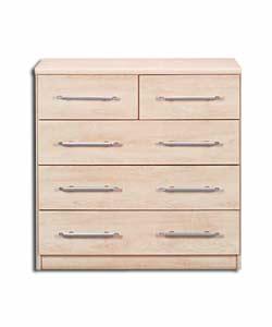 Manhattan 3 plus 2 Drawer Chest - Maple Effect