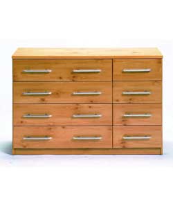 manhattan 4 Plus 4 Wide Chest - Pine Finish