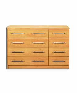 Manhattan 4 plus 4 Wide Chest - Beech Effect