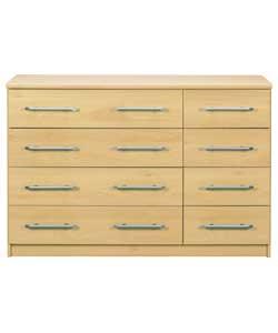 Manhattan 4 Wide 4 Narrow Drawer Chest - Oak