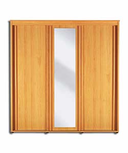 Manhattan Beech Effect Triple Sliding Wardrobe