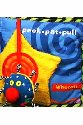 Manhattan Toy Company Baby Whoozit Peek Pat Pull Book