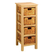 4 Drawer Storage, Natural