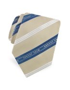 Marc Jacobs Signature Ribbon Bands Woven Silk Tie