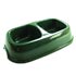 12 PLASTIC TWIN DOG BOWL (GREEN)