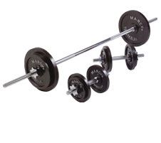 Marcy 50kg Barbell/Dumbbell Kit