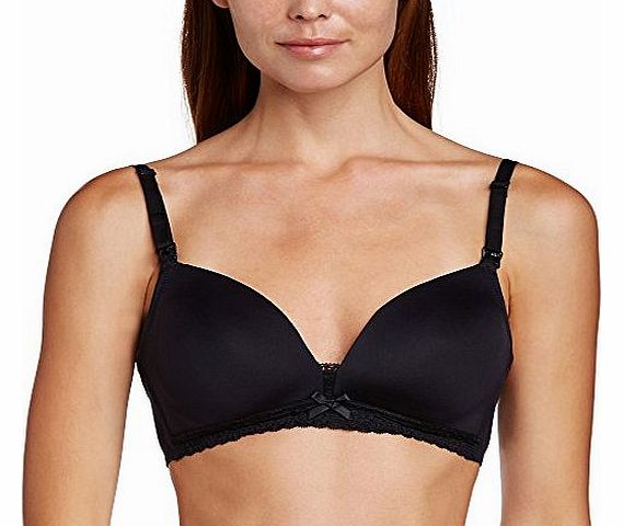 Marie Meili  Womens Halen Plain Nursing Bra, Black, Size 14 (Manufacturer Size: 36D)