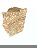 Large Paisley Pattern Classic Twill Silk Tie